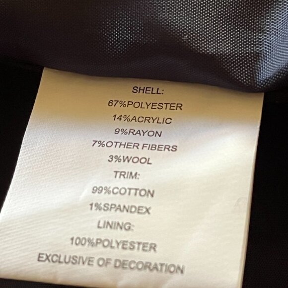 Sahali Plaid Tweed & Denim sz. 12 Lagen-Look Blue Tan Equestrian Riding Jacket - Picture 8 of 9